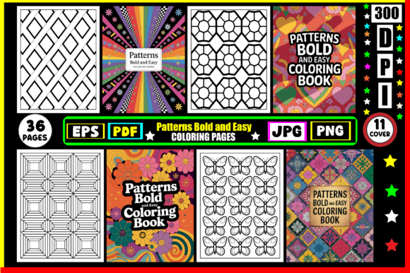 Download Patterns Bold and Easy Coloring Pages - Pattern Collection