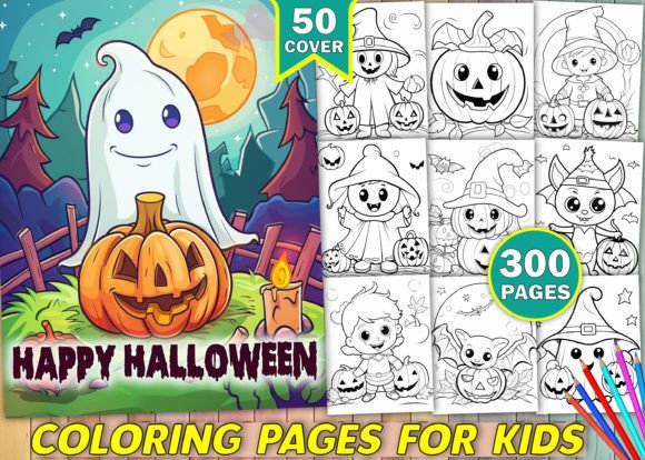 Download Happy Halloween Coloring Pages for Kids - Happy halloween Collection