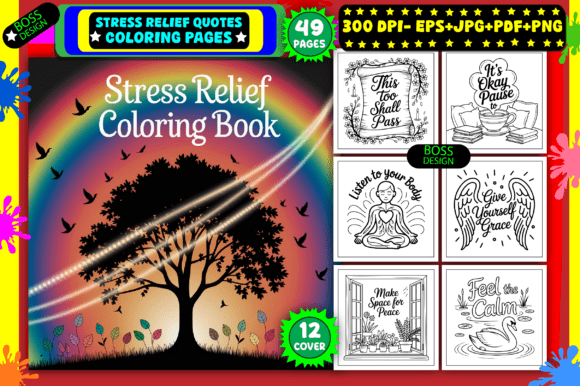 Download Stress Relief Quotes Coloring Pages - Stress Collection