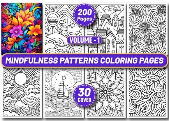 Download 200 Mindfulness Patterns Coloring Pages - Pattern Collection