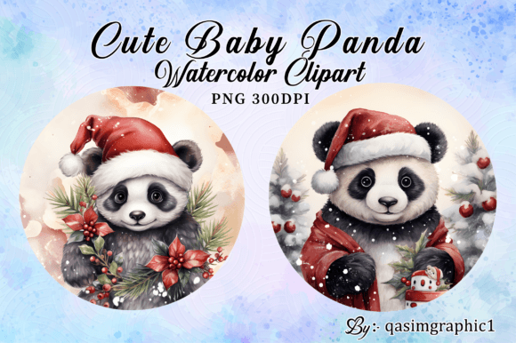 Download Christmas Panada Clipart, Baby Panda PNG - Premium Resources