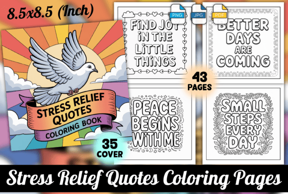 Download Stress Relief Quotes Coloring Pages - Stress Collection