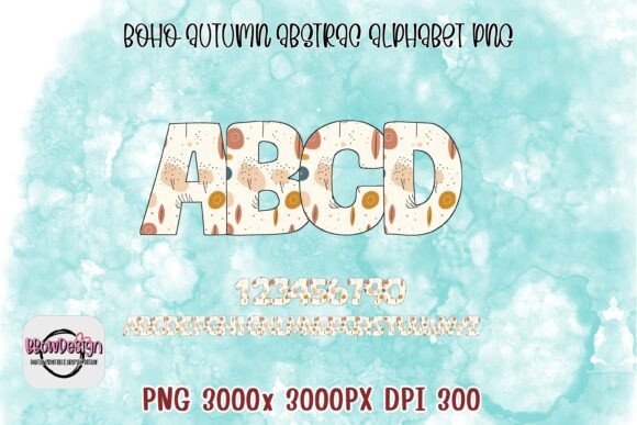 Download Boho Autumn Alphabet PNG - Premium Resources