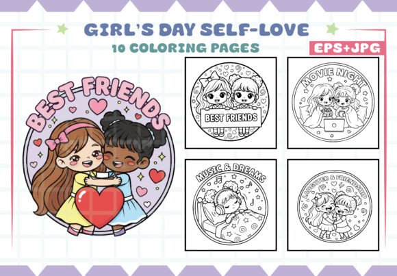 Download Girl’s Day Self-Love Coloring Pages - Premium Resources