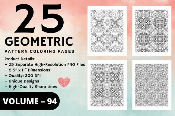 Download Adult Geometric Pattern Coloring Pages - Pattern Collection