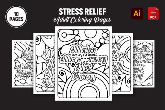 Download Stress Relief Adult Coloring Pages V82 - Stress Collection