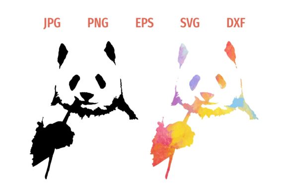 Download Watercolor Panda Pattern Silhouette - Pattern Collection