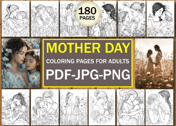 Download Mother's Day Coloring Book for Adults V3 - Premium Resources