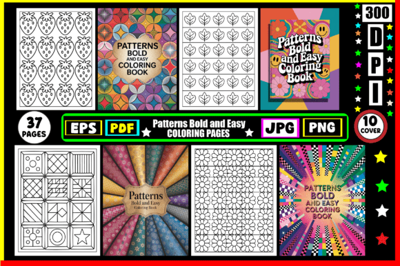 Download Patterns Bold and Easy Coloring Pages - Pattern Collection