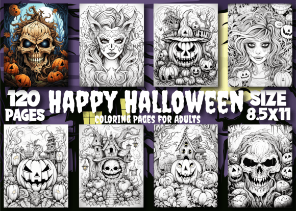 Download Happy Halloween Coloring Pages for Adult - Happy halloween Collection
