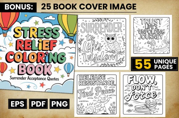 Download Stress Relief Quotes Coloring Pages - Stress Collection