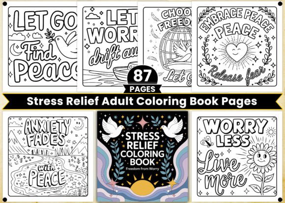 Download Stress Relief Adult Coloring Book Pages - Stress Collection