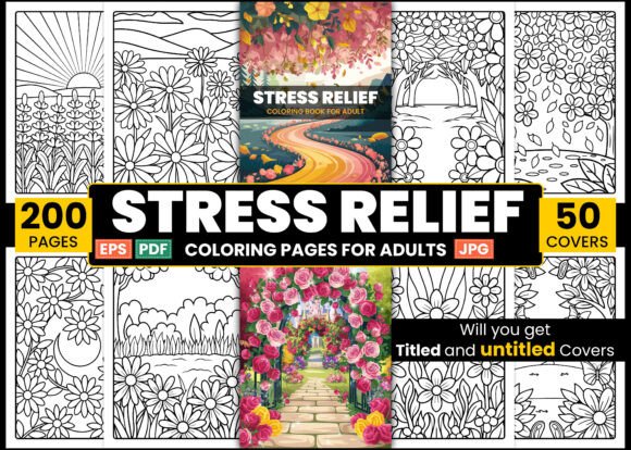 Download Stress Relief Coloring Book for Adult - Stress Collection